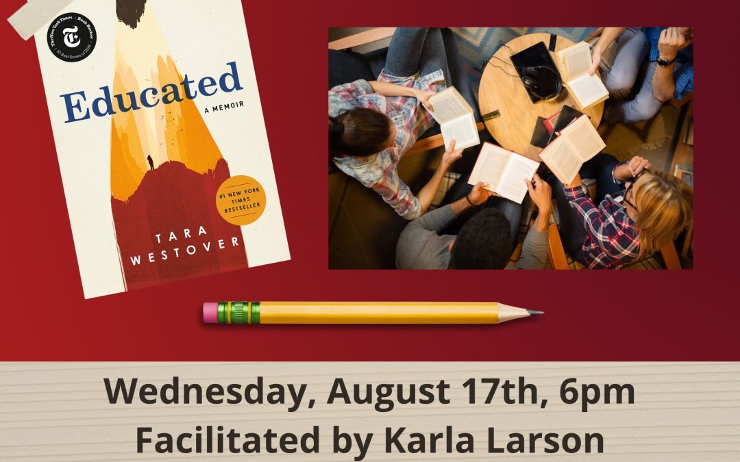 Next Chapter Book Club, Wednesday, Aug. 17, 6pm…