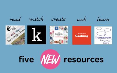 Read, Watch, Create, Cook and Learn: Five new resources