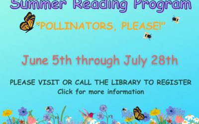 Summer Reading and Summer Family Programming Series to begin Monday, June 5th….