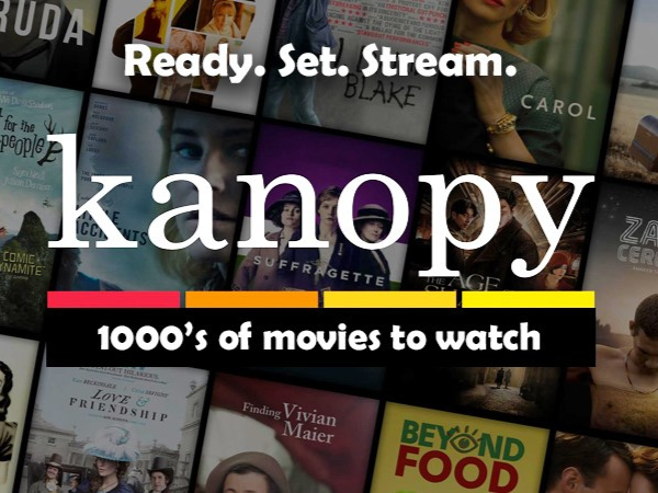 Kanopy, FREE video streaming service……