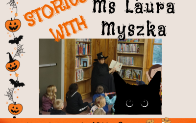 Stories with Ms Laura… Tuesday, October 10th 2pm…….