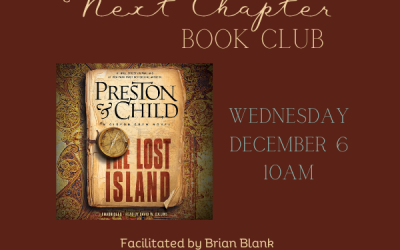 Next Chapter Book Club..Wednesday, December 6th, 10am….