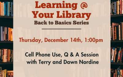 Cell phone use Q & A session, Dec. 14th, 1pm…..