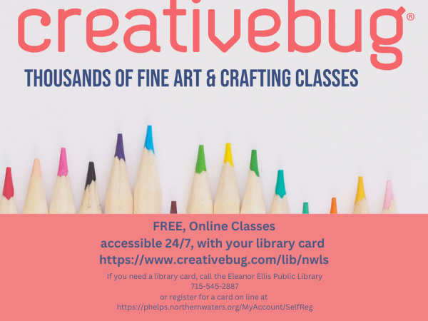 Find your Creative Bug! Find your Creative Bliss! Free classes online….