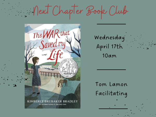 Next Chapter Book Club, April 17th, 10am