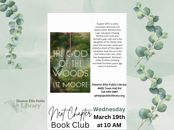 Next Chapter Book Club March 19th at 10am